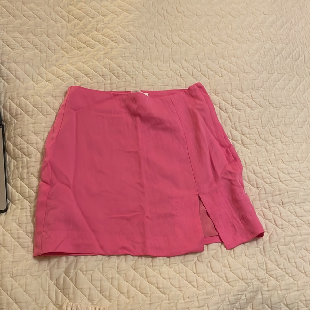 H&M pink mini skirt size 0